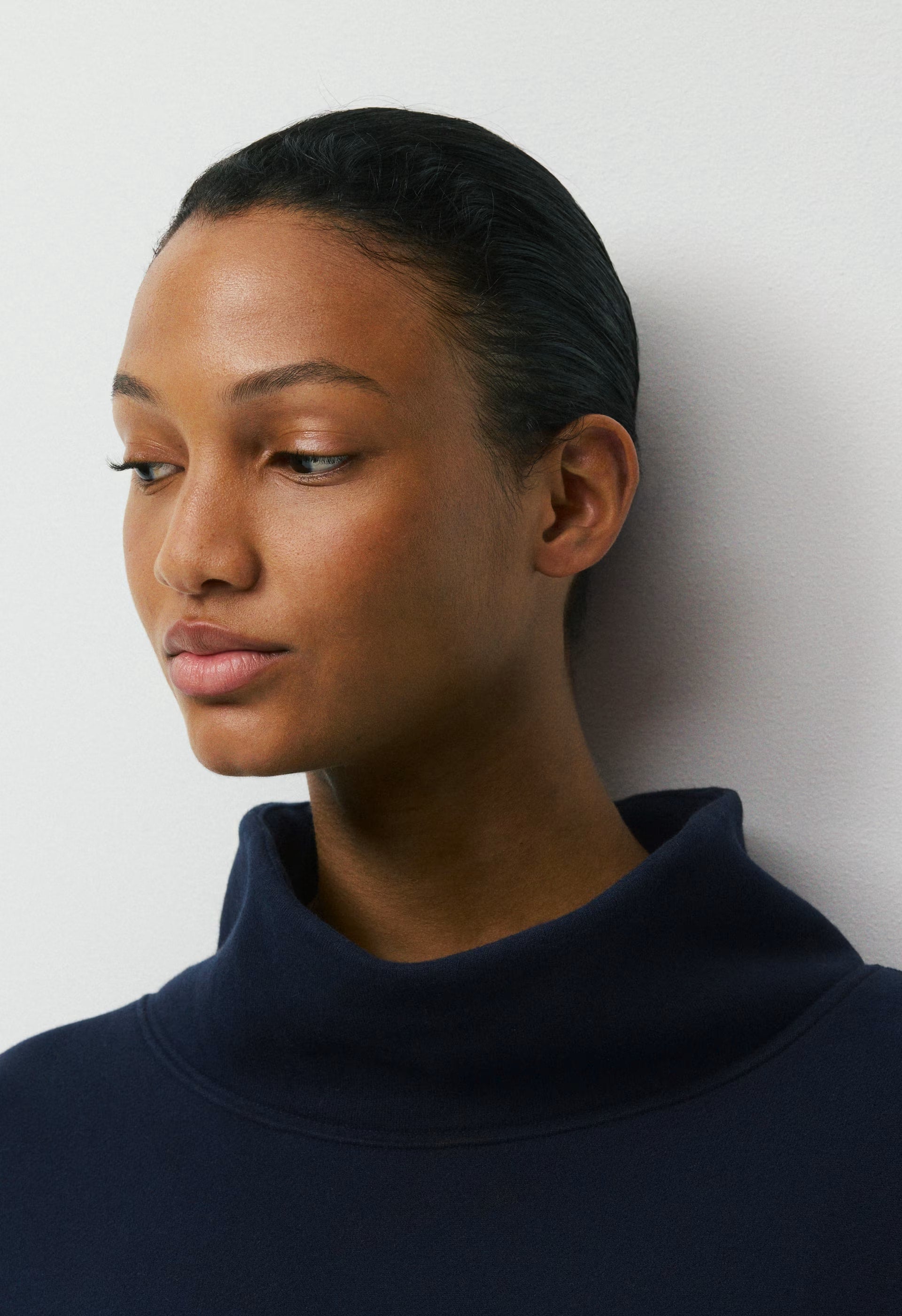 Cozy Sweatfleece Mega Funnel Neck - ADMIRAL NAVY