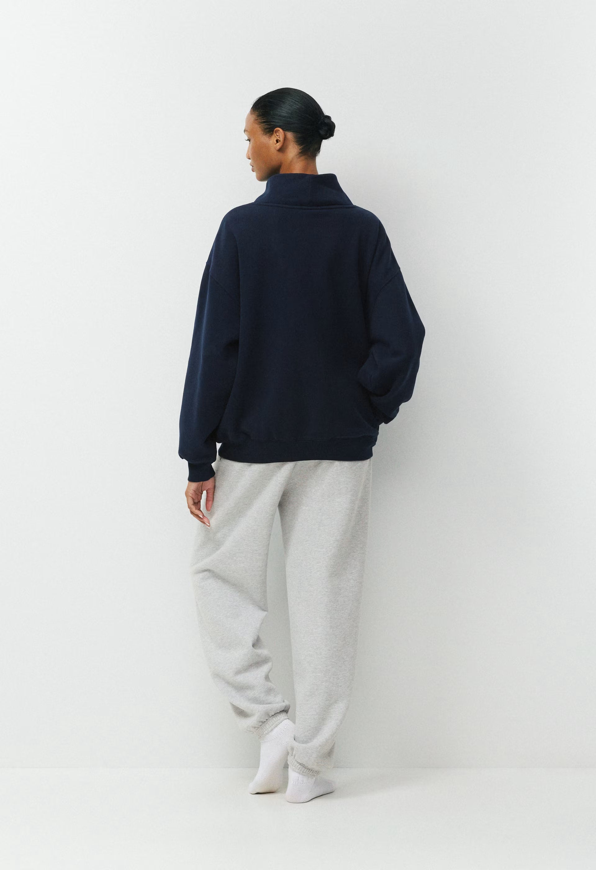 Cozy Sweatfleece Mega Funnel Neck - ADMIRAL NAVY