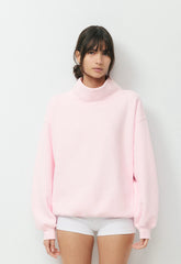 Cozy Sweatfleece Mega Funnel Neck - MAGNOLIA