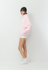 Cozy Sweatfleece Mega Funnel Neck - MAGNOLIA