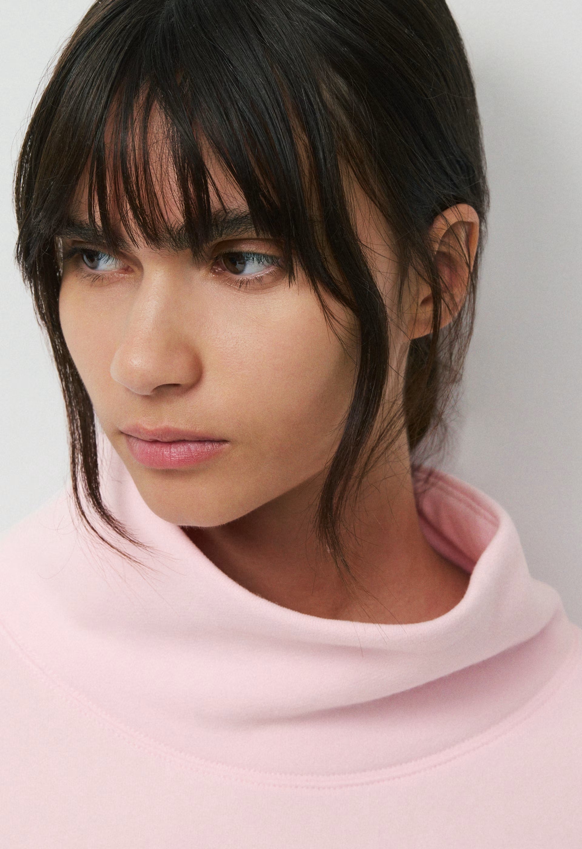 Cozy Sweatfleece Mega Funnel Neck - MAGNOLIA