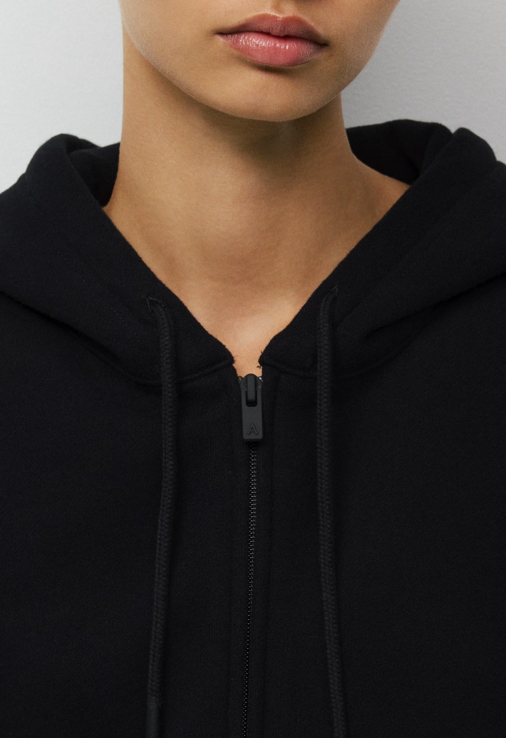 Cozy Sweatfleece Mega Zip Hoodie - BLACK