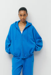 Cozy Sweatfleece Mega Zip Hoodie - LAZULI BLUE