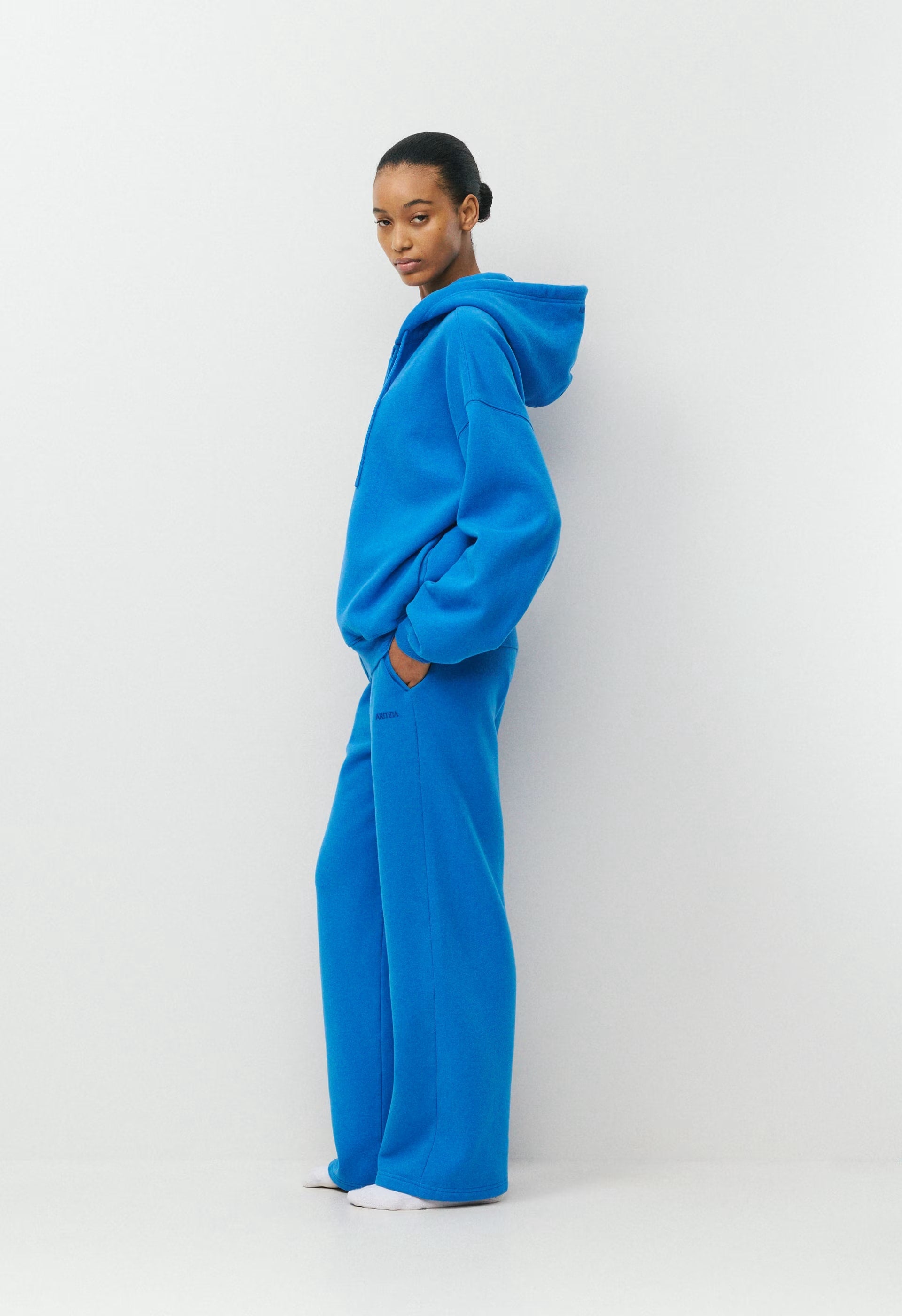 Cozy Sweatfleece Mega Zip Hoodie - LAZULI BLUE