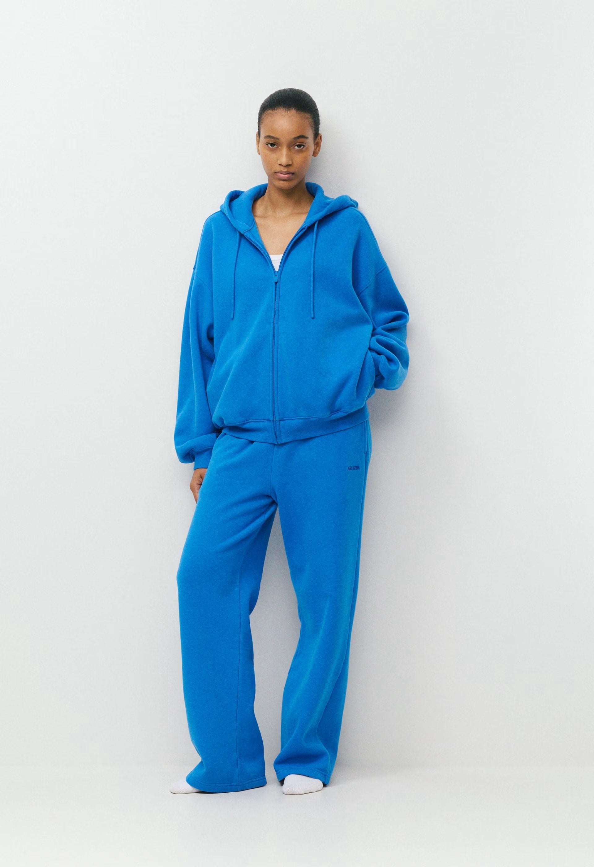 Cozy Sweatfleece Mega Zip Hoodie - LAZULI BLUE
