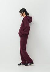 Cozy Sweatfleece Mega Zip Hoodie - GALA PLUM