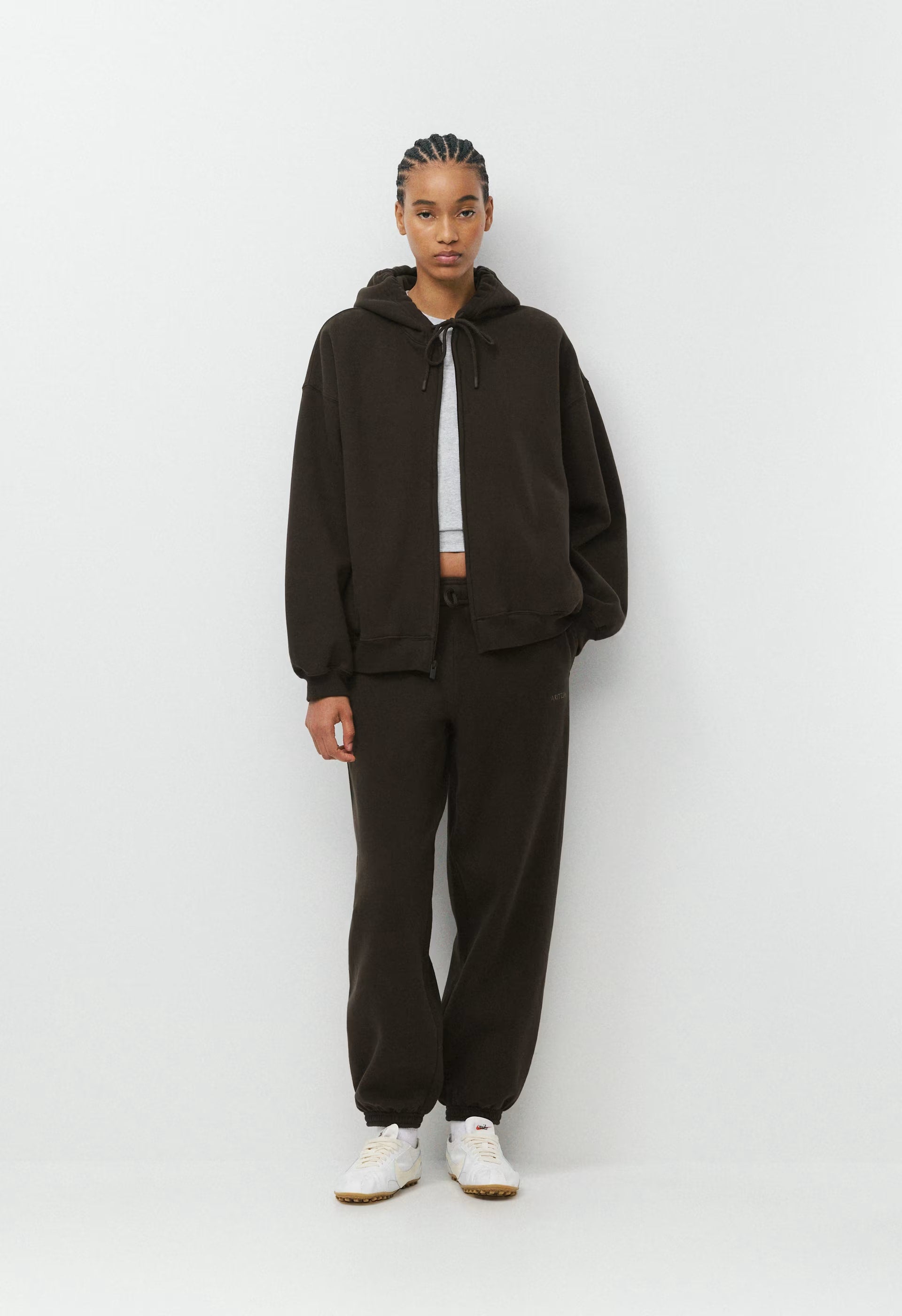Cozy Sweatfleece Mega Zip Hoodie - CACAO NIB BROWN