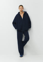 Cozy Sweatfleece Mega Zip Hoodie - ADMIRAL NAVY
