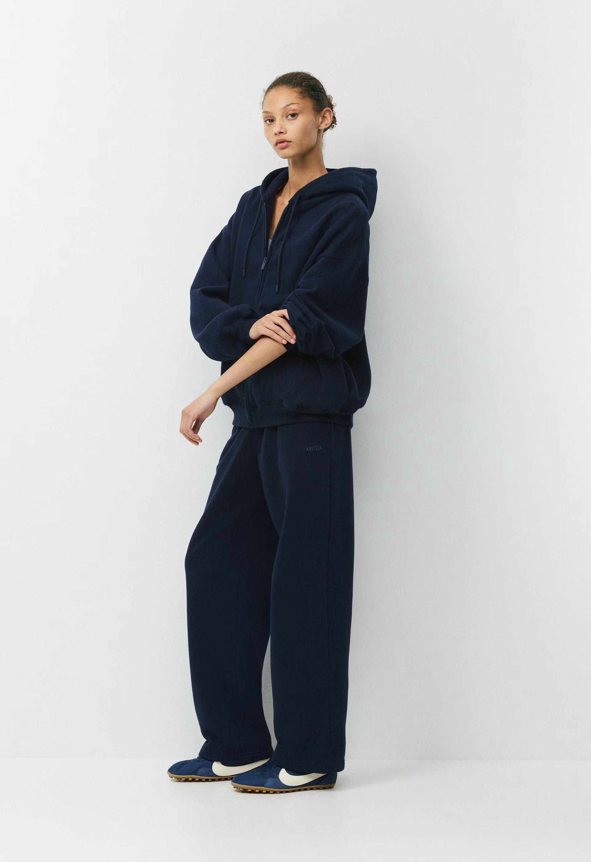 Cozy Sweatfleece Mega Zip Hoodie - ADMIRAL NAVY
