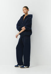 Cozy Sweatfleece Mega Zip Hoodie - ADMIRAL NAVY