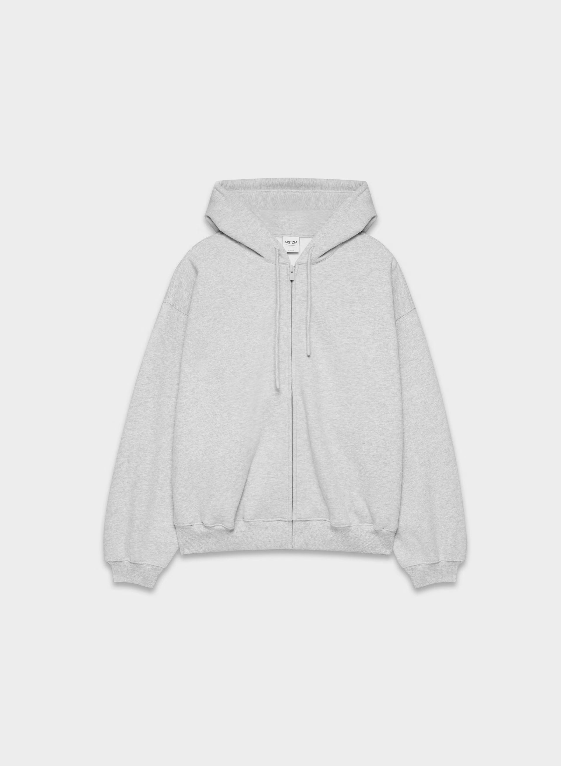 Cozy Sweatfleece Mega Zip Hoodie - HEATHER CHROME