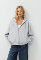 Cozy Sweatfleece Mega Zip Hoodie - HEATHER CHROME