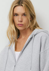 Cozy Sweatfleece Mega Zip Hoodie - HEATHER CHROME