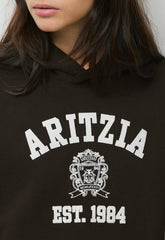 Cozy Sweatfleece Perfect Hoodie - CACAO NIB BRN/LT BIRCH