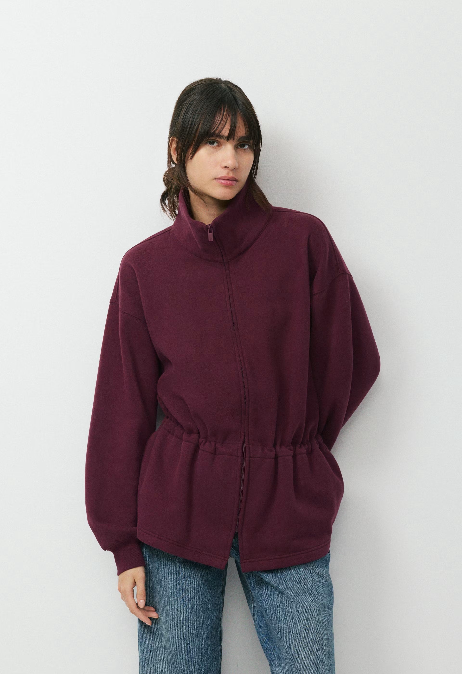 Cozy Sweatfleece Mega Cinch Zip-Up - GALA PLUM