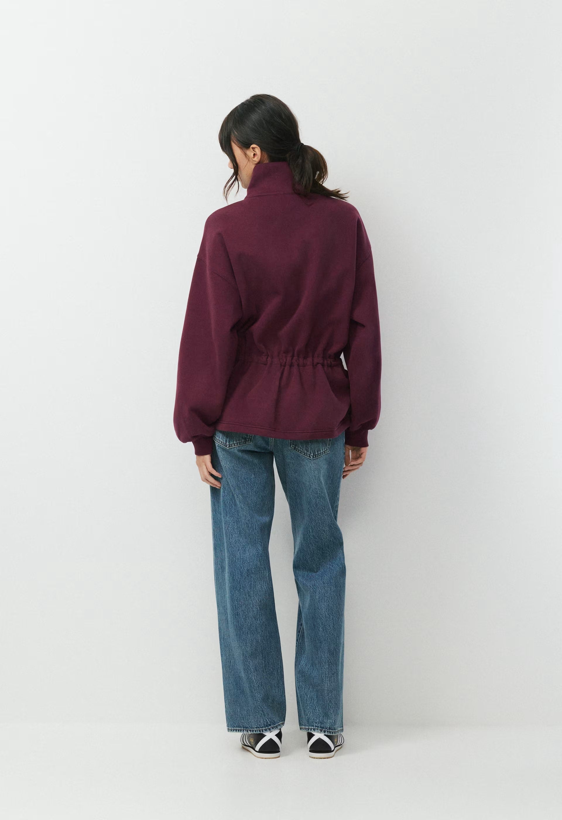 Cozy Sweatfleece Mega Cinch Zip-Up - GALA PLUM