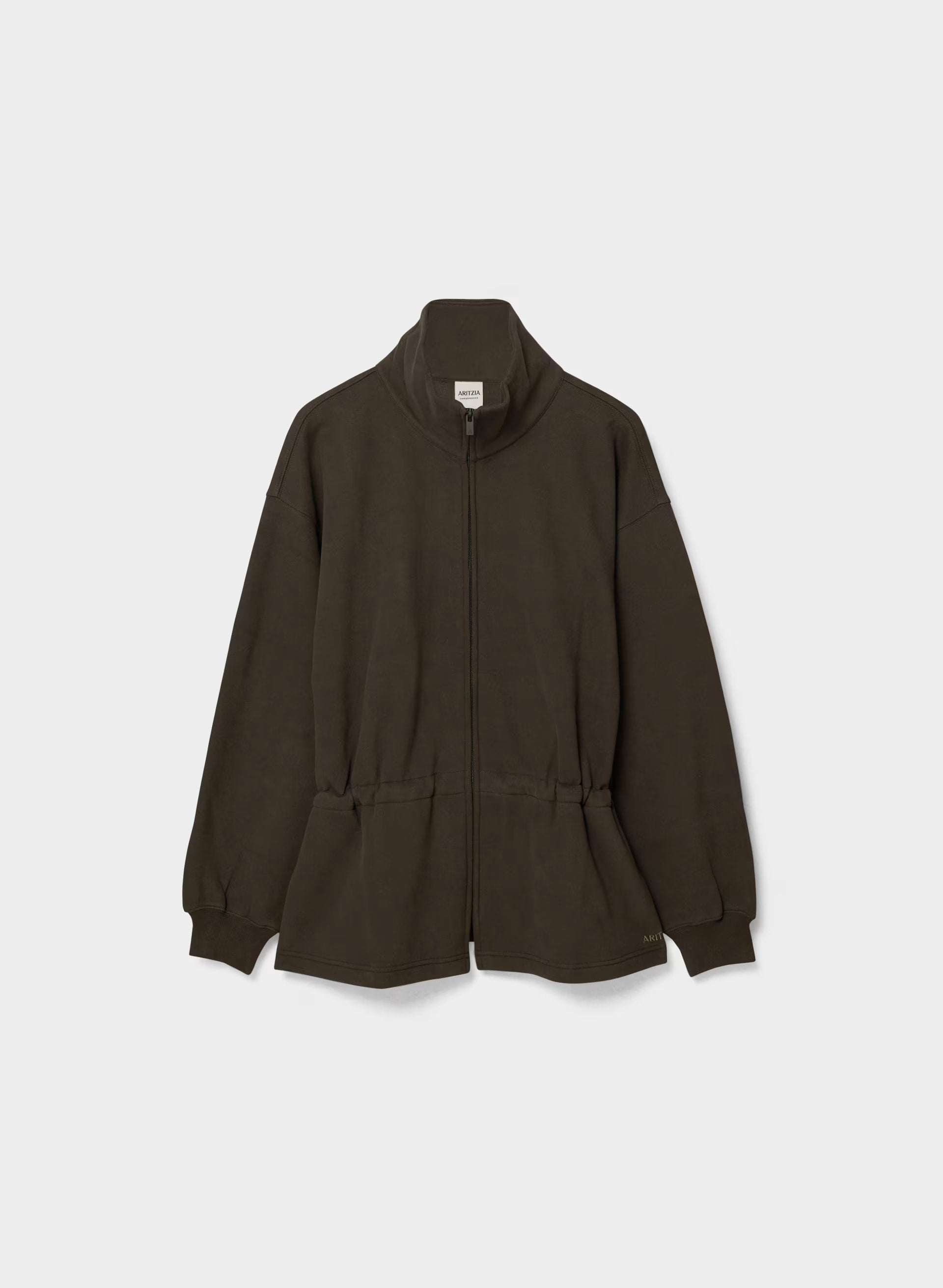 Cozy Sweatfleece Mega Cinch Zip-Up - CACAO NIB BROWN