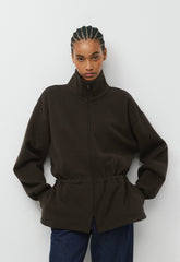 Cozy Sweatfleece Mega Cinch Zip-Up - CACAO NIB BROWN