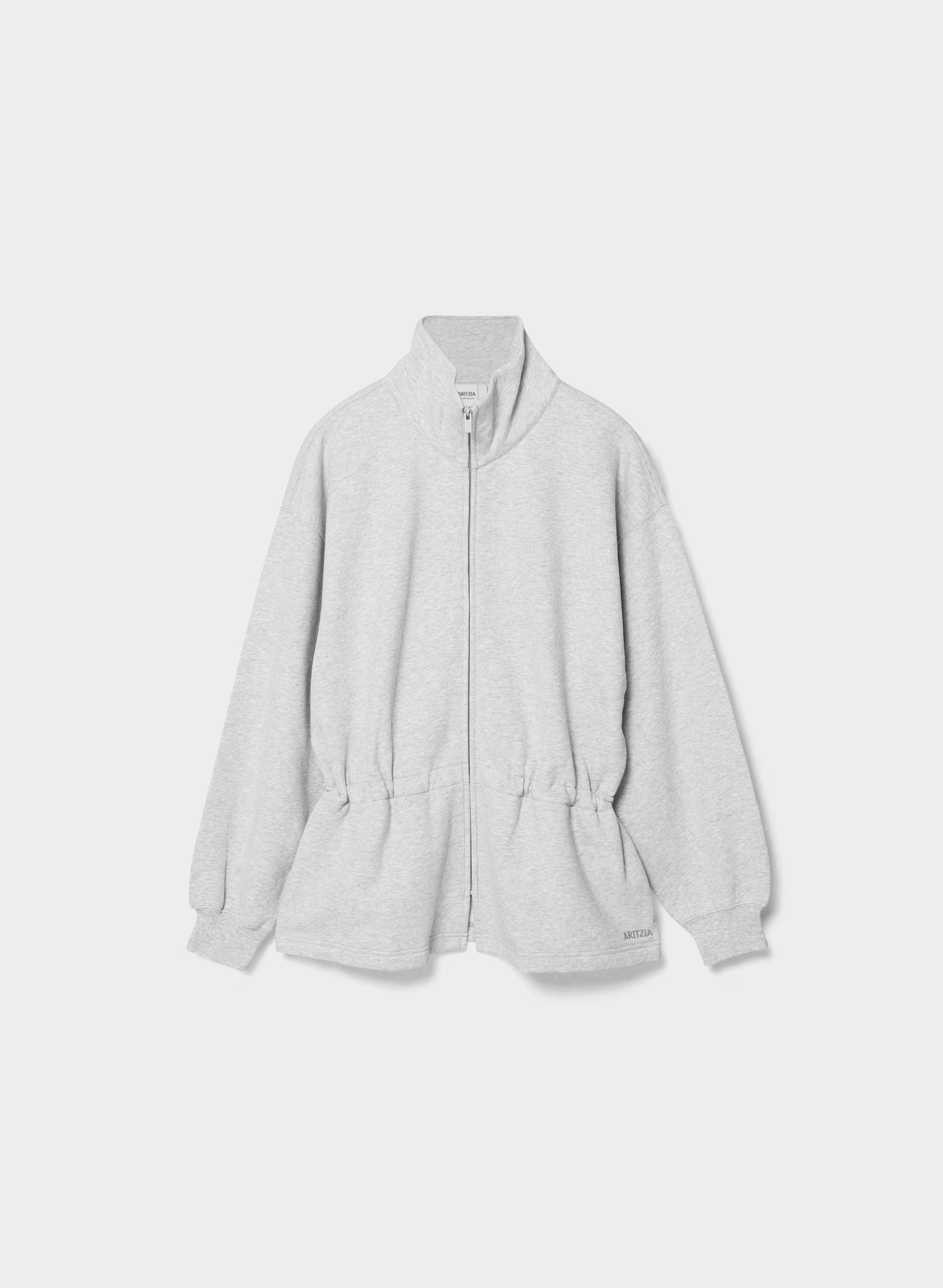 Cozy Sweatfleece Mega Cinch Zip-Up - HEATHER CHROME