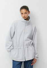 Cozy Sweatfleece Mega Cinch Zip-Up - HEATHER CHROME