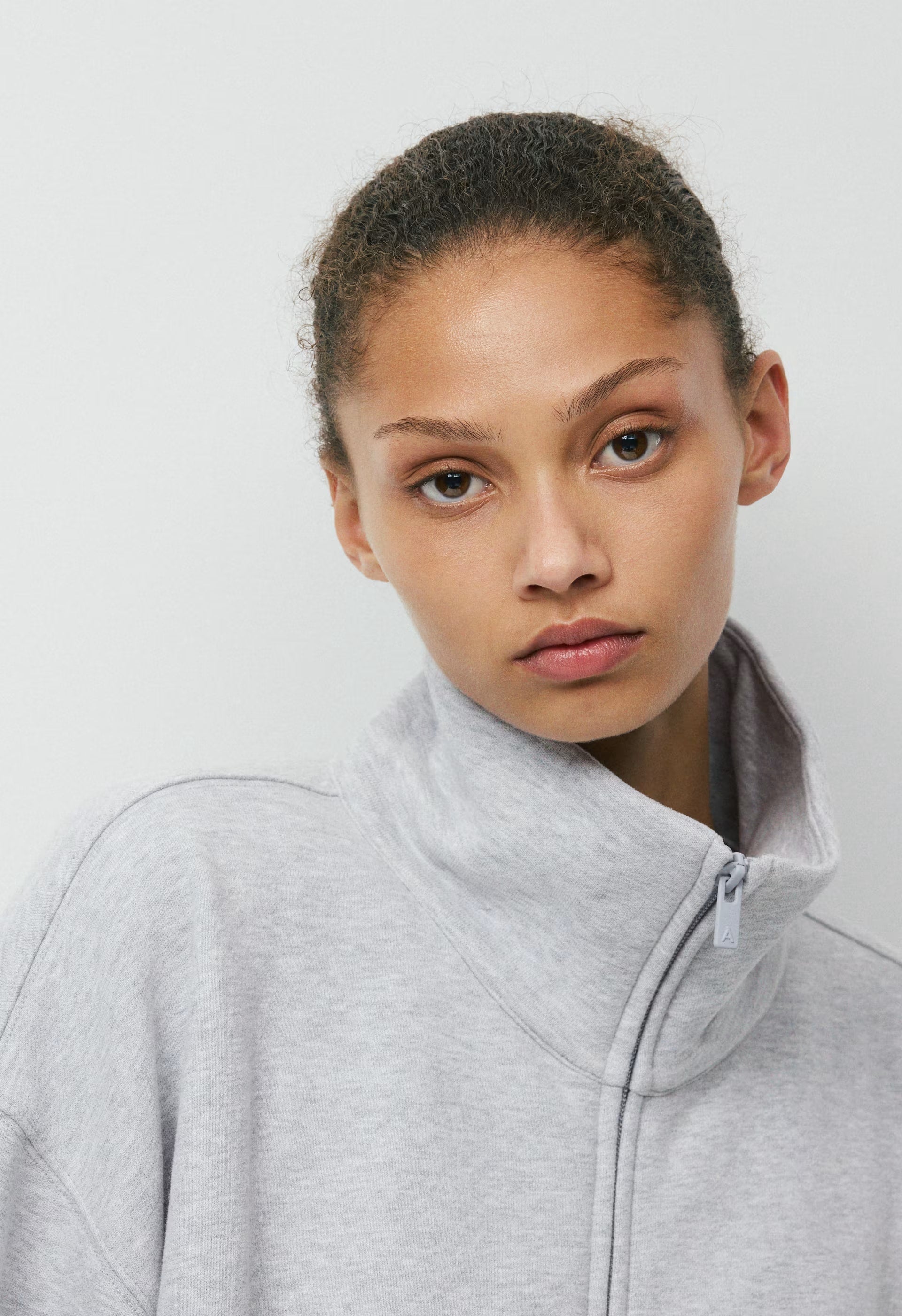 Cozy Sweatfleece Mega Cinch Zip-Up - HEATHER CHROME