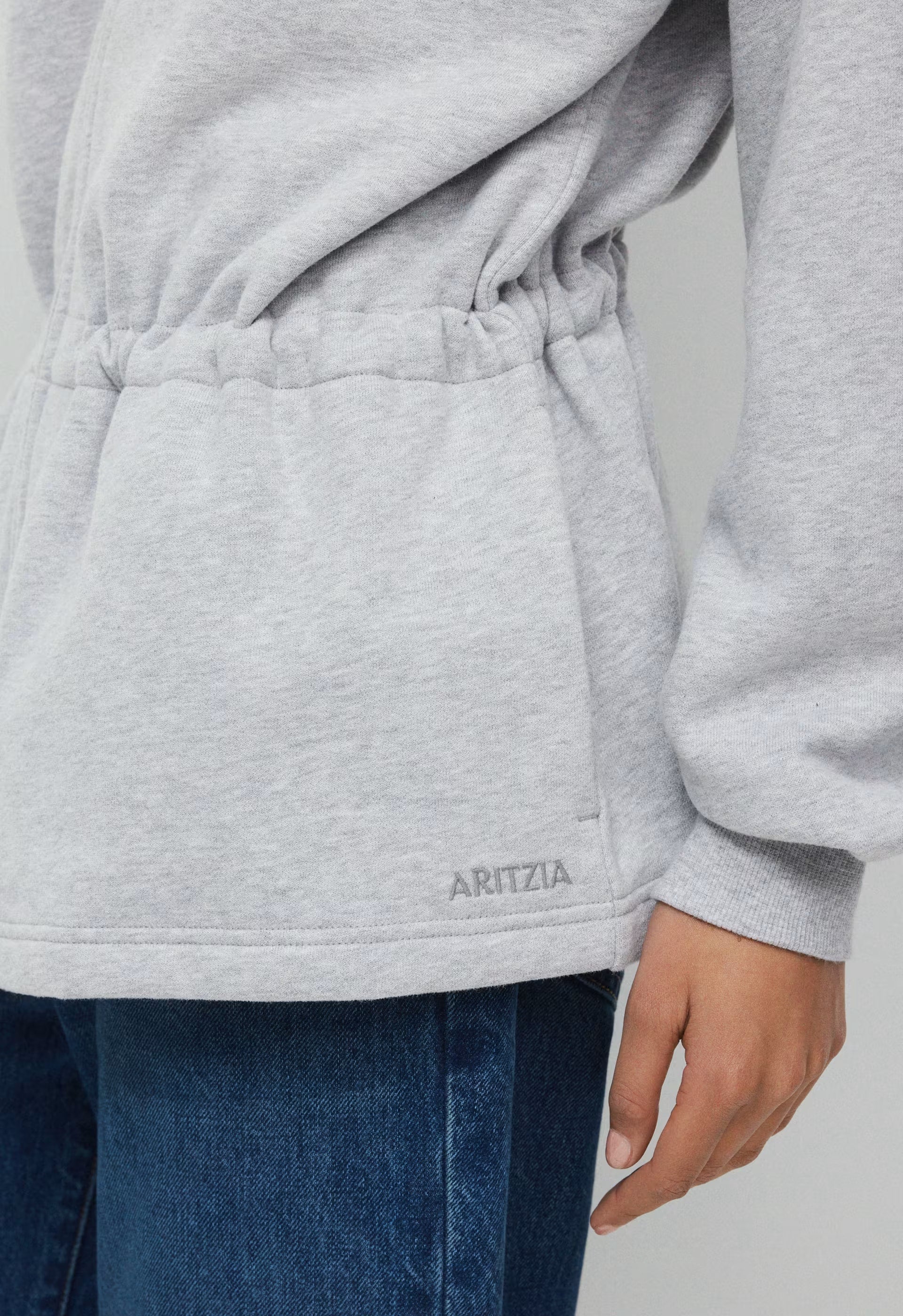 Cozy Sweatfleece Mega Cinch Zip-Up - HEATHER CHROME
