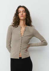 Shelly Cardigan - Wonder Yarn - HEATHER NOMAD TAUPE