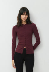 Shelly Cardigan - Wonder Yarn - GALA PLUM