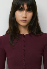 Shelly Cardigan - Wonder Yarn - GALA PLUM