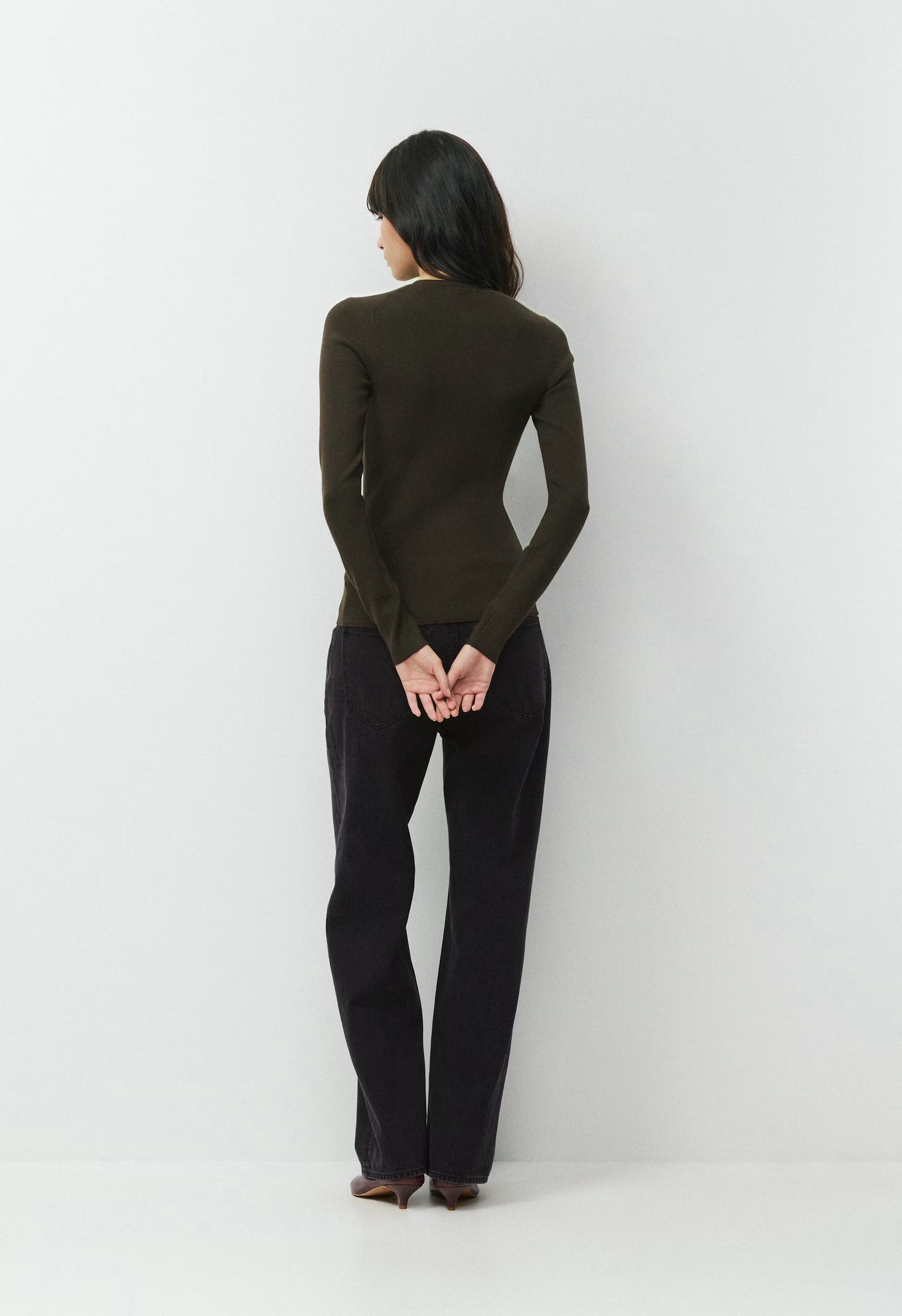 Shelly Cardigan - Wonder Yarn - CACAO NIB BROWN