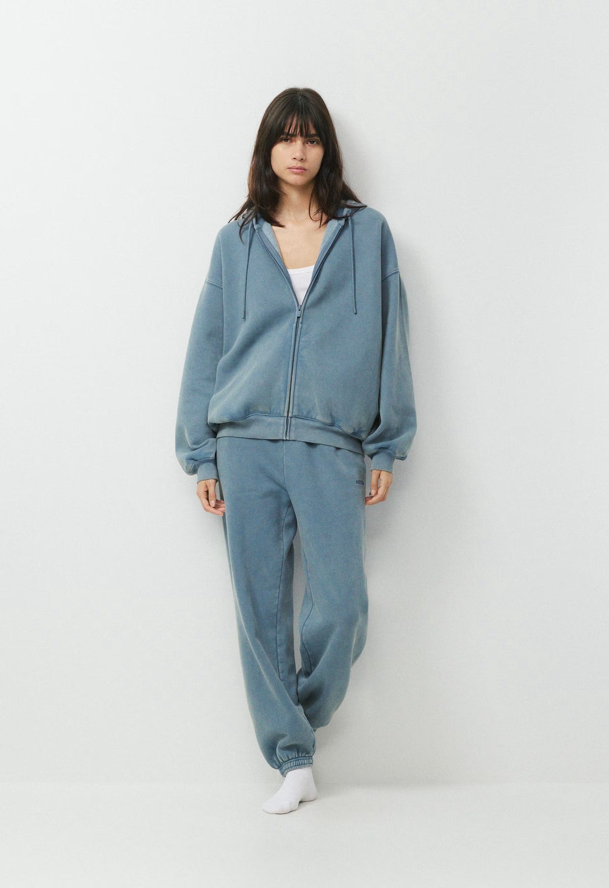 Cozy Sweatfleece Mega Zip Hoodie - LIVED-IN BLUE MIRAGE