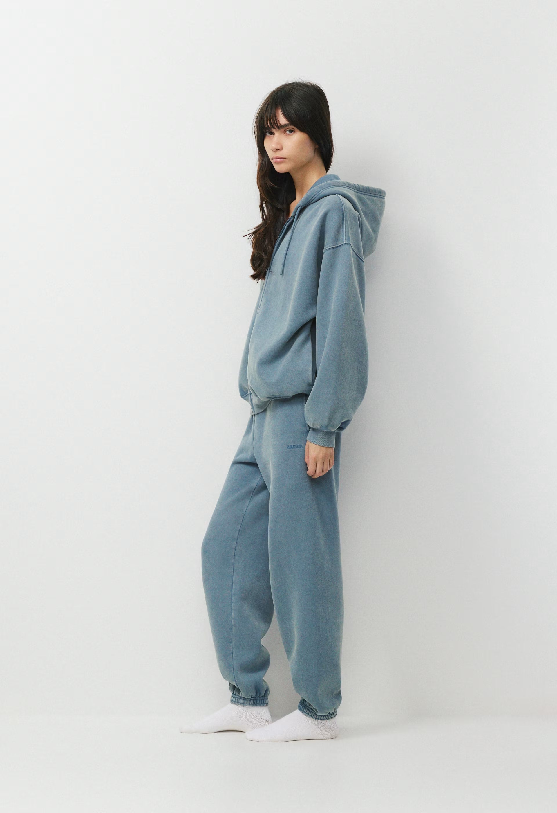 Cozy Sweatfleece Mega Zip Hoodie - LIVED-IN BLUE MIRAGE