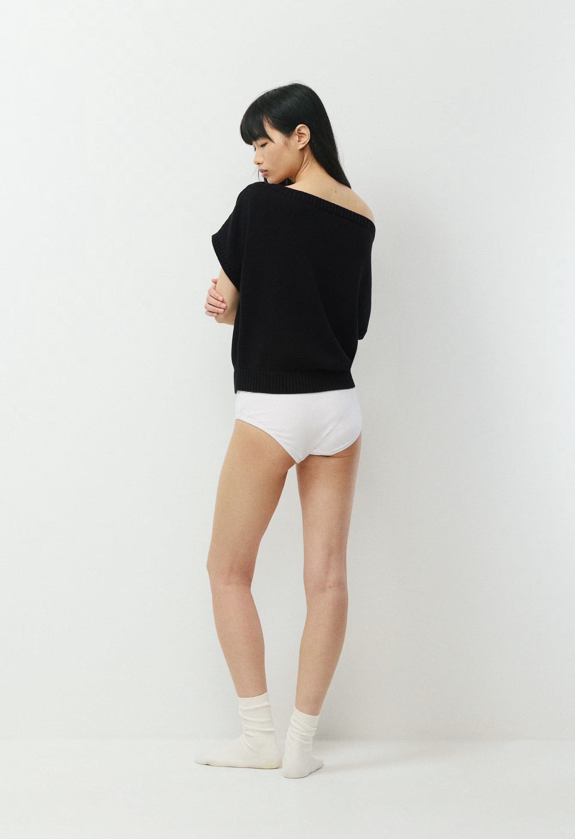 Essential Sky Cotton™ Hermosa Top - BLACK