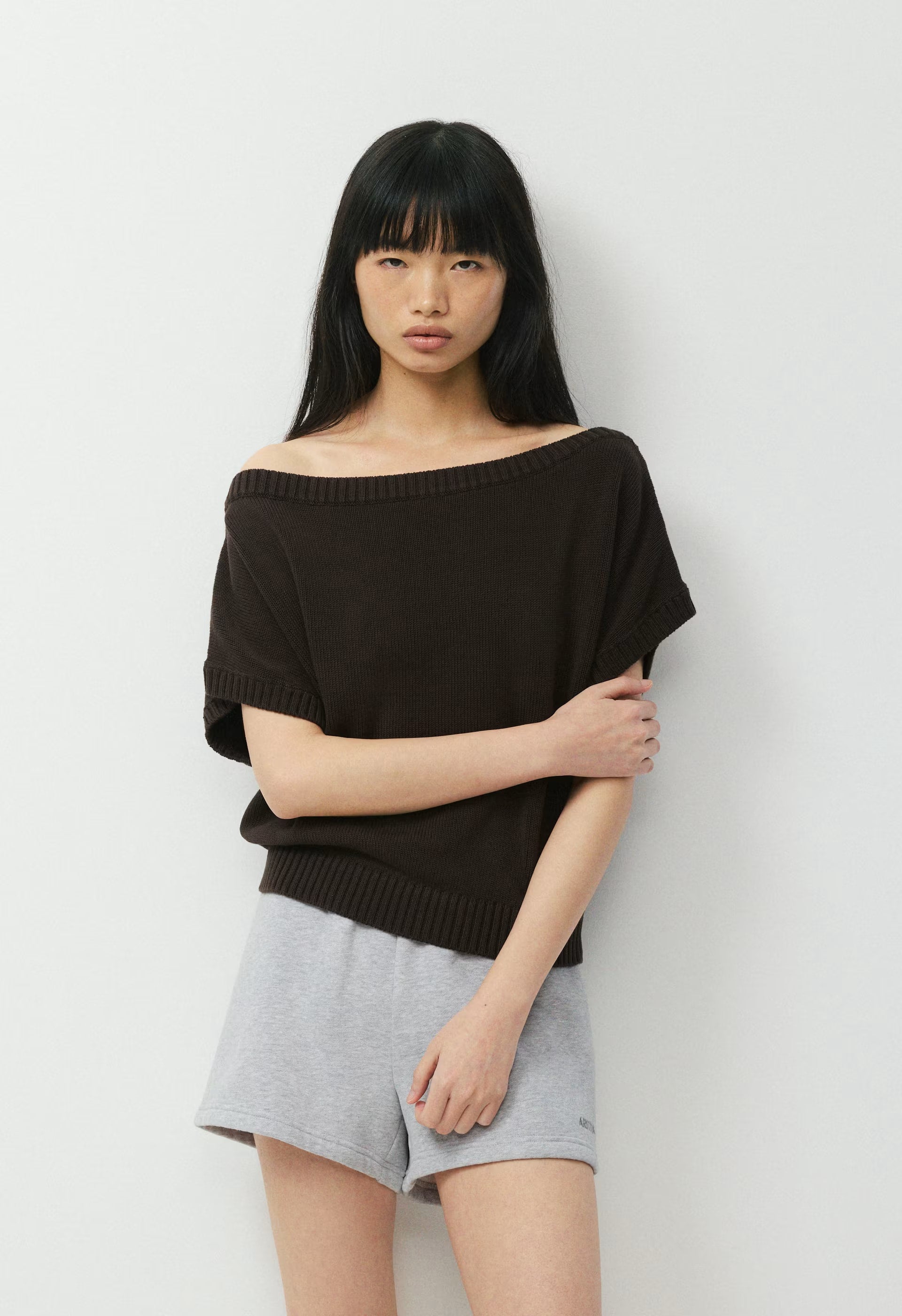 Essential Sky Cotton™ Hermosa Top - CACAO NIB BROWN