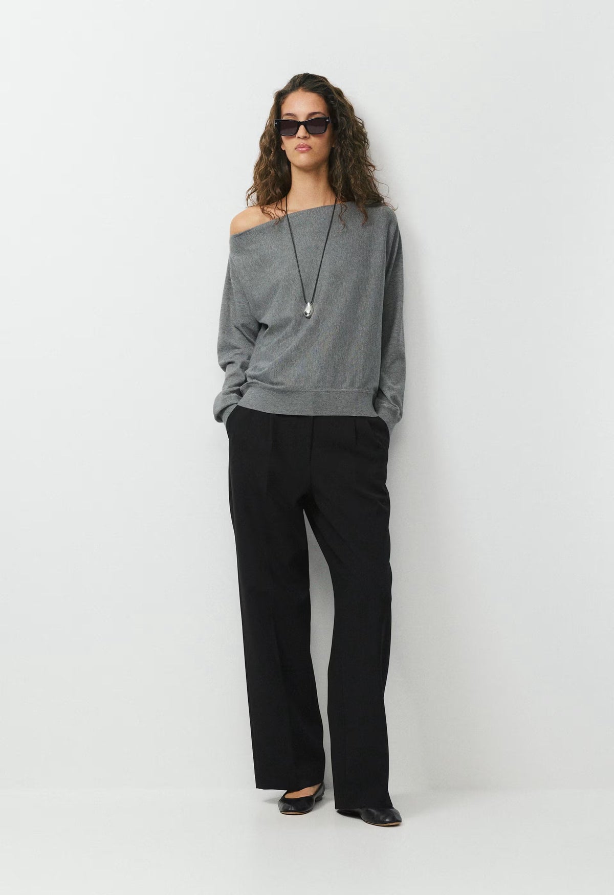 Inspiration Sweater - Wonder Yarn - HEATHER DARK GREY
