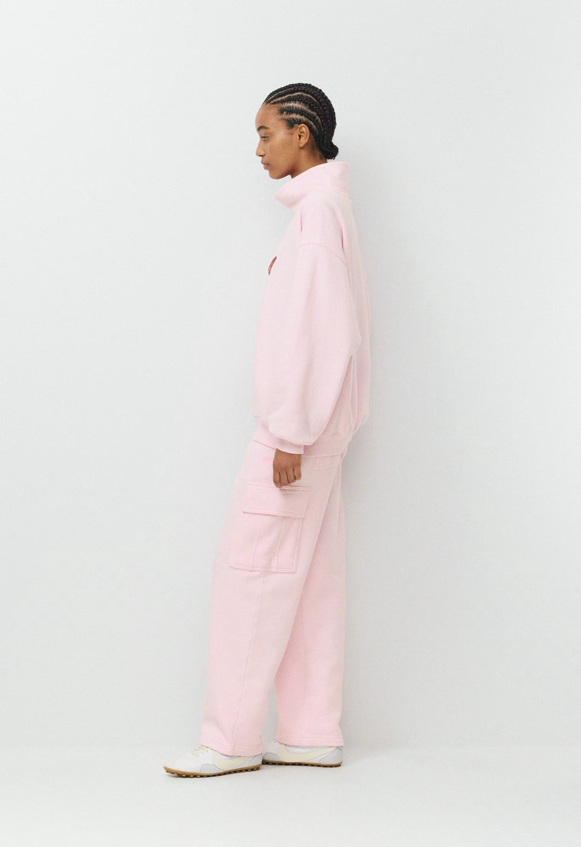 Cozy Sweatfleece Mega Funnel Neck - MAGNOLIA/OPERA ROSE