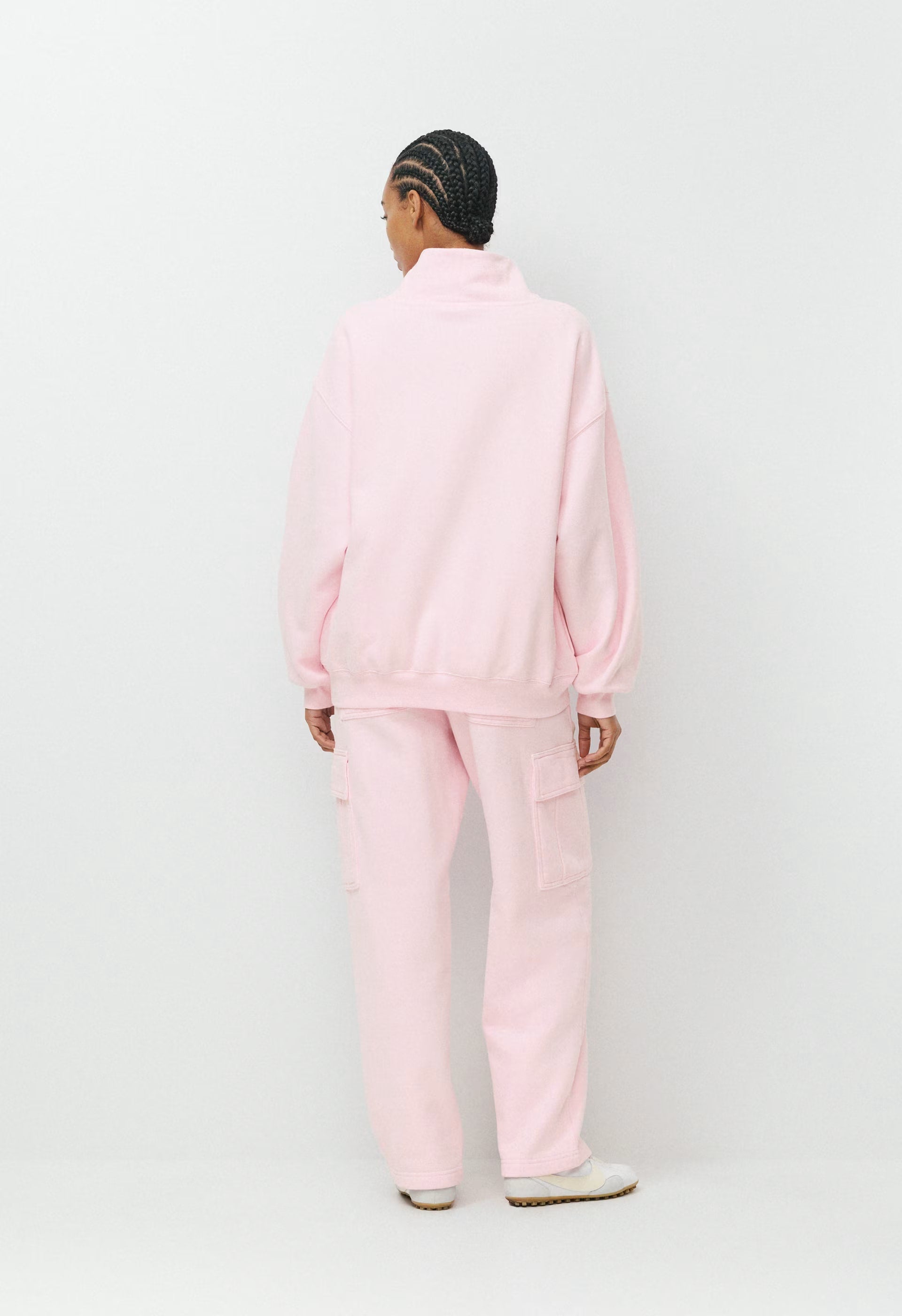 Cozy Sweatfleece Mega Funnel Neck - MAGNOLIA/OPERA ROSE