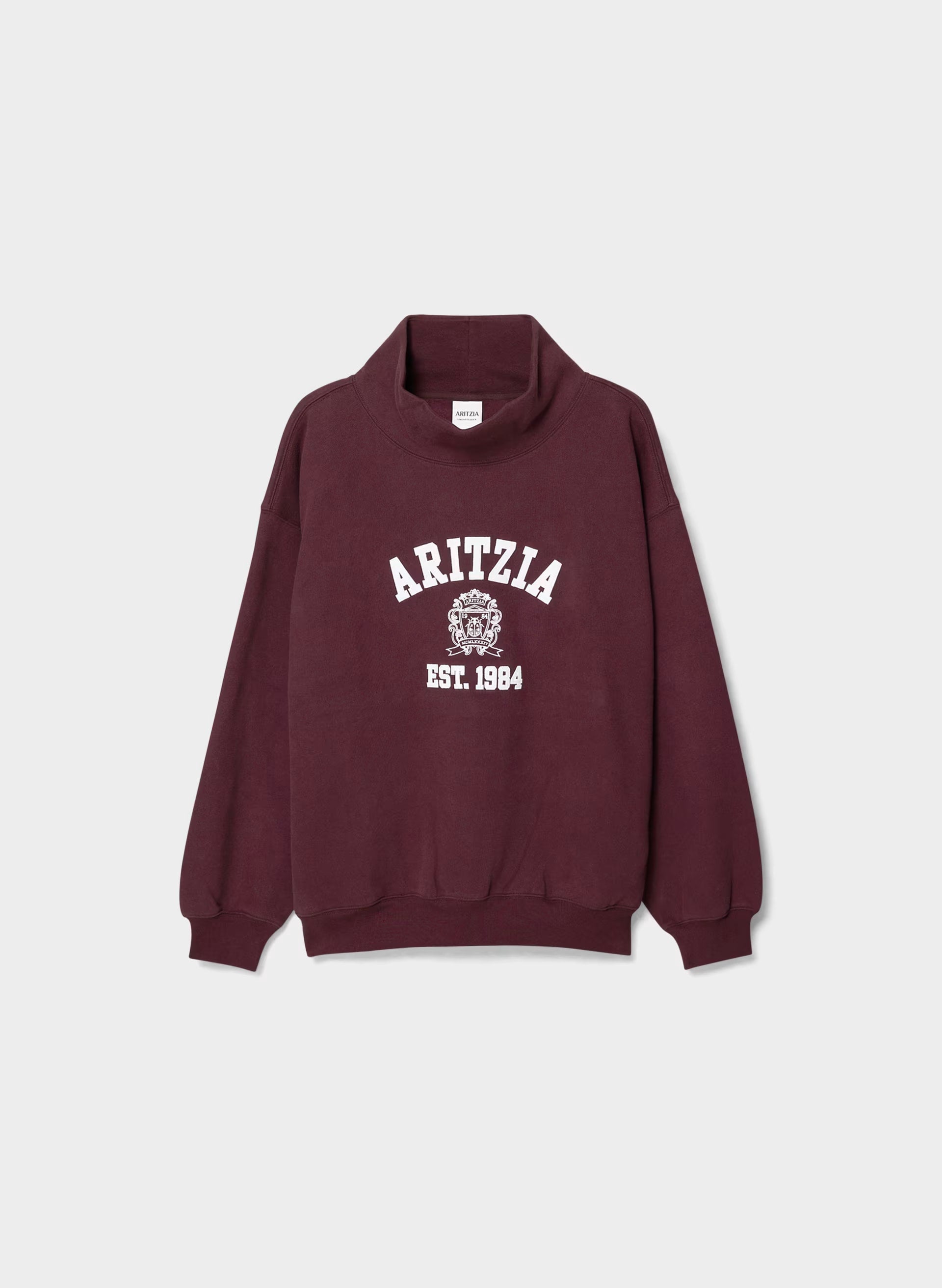 Cozy Sweatfleece Mega Funnel Neck - GALA PLUM/WHT