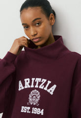 Cozy Sweatfleece Mega Funnel Neck - GALA PLUM/WHT