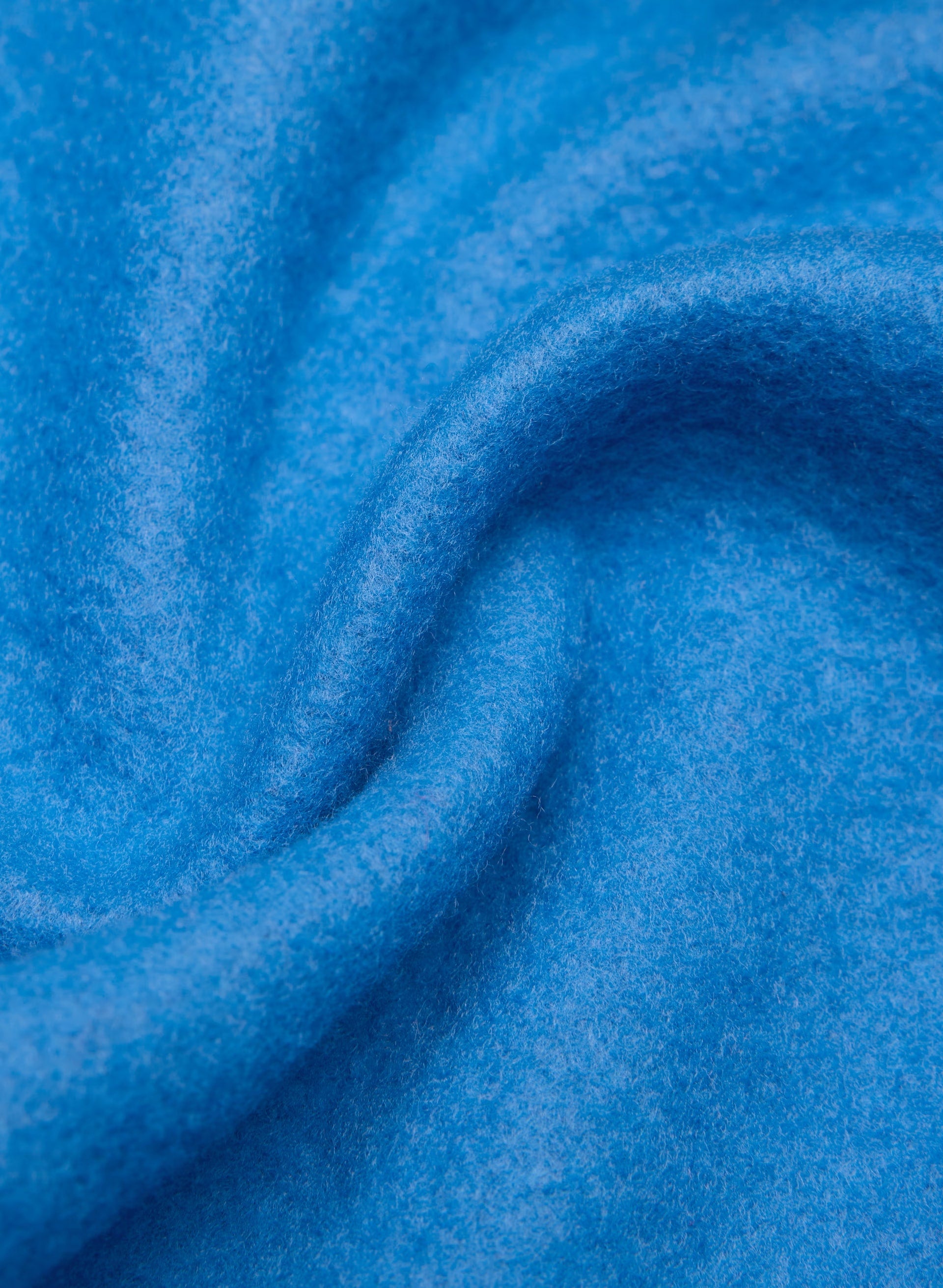 Cozy Sweatfleece BF Off-Shoulder Sweatshirt - LAZULI BLUE