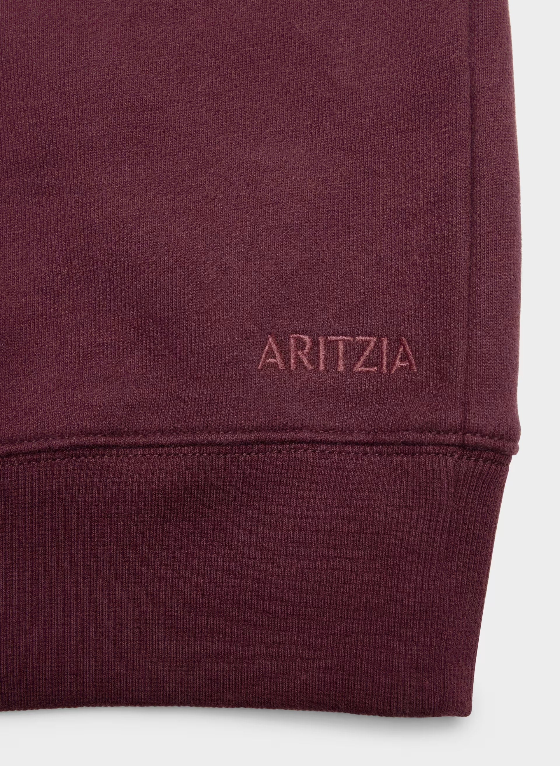 Cozy Sweatfleece BF Off-Shoulder Sweatshirt - GALA PLUM