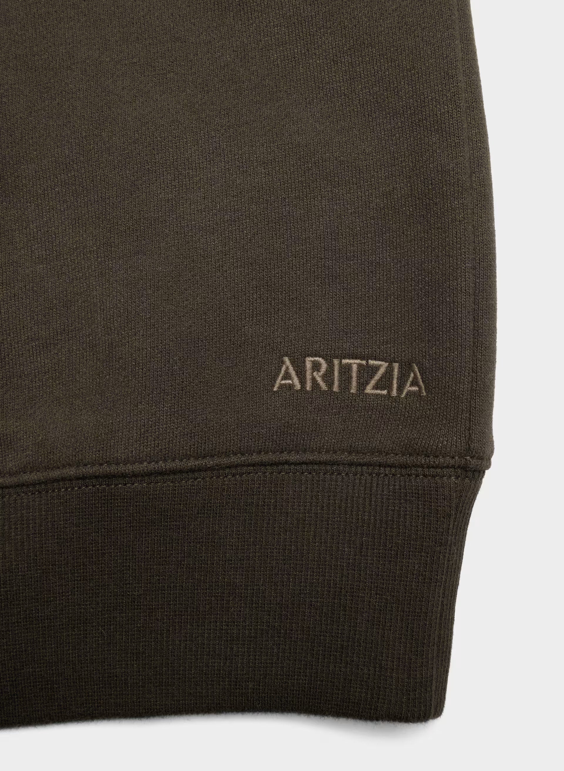 Cozy Sweatfleece BF Off-Shoulder Sweatshirt - CACAO NIB BROWN