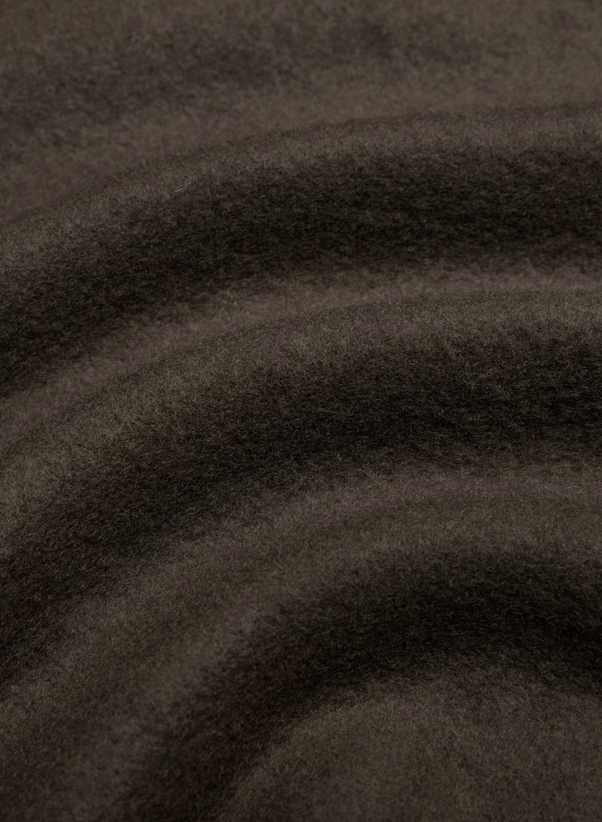 Cozy Sweatfleece BF Off-Shoulder Sweatshirt - CACAO NIB BROWN