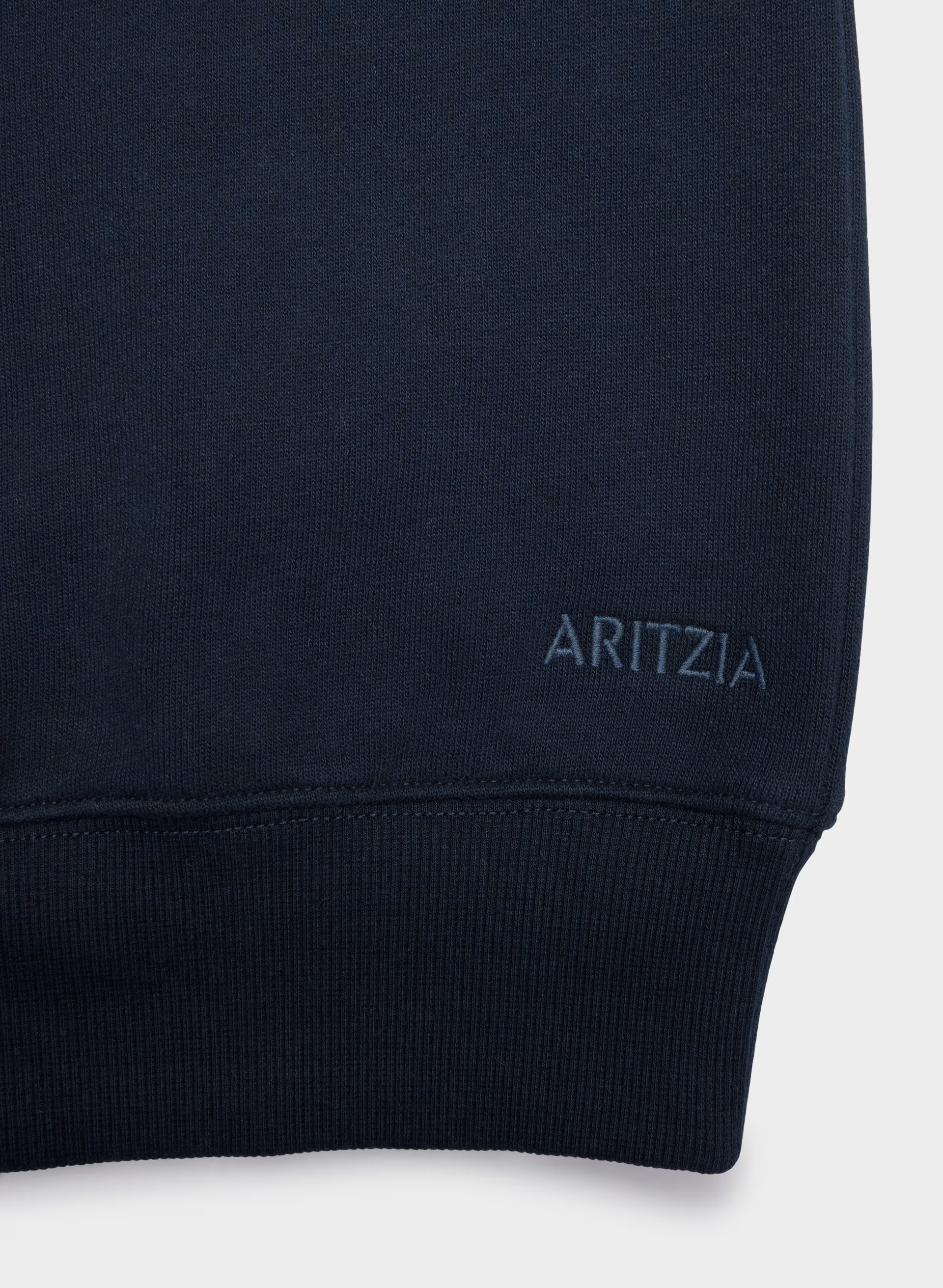 Cozy Sweatfleece BF Off-Shoulder Sweatshirt - ADMIRAL NAVY