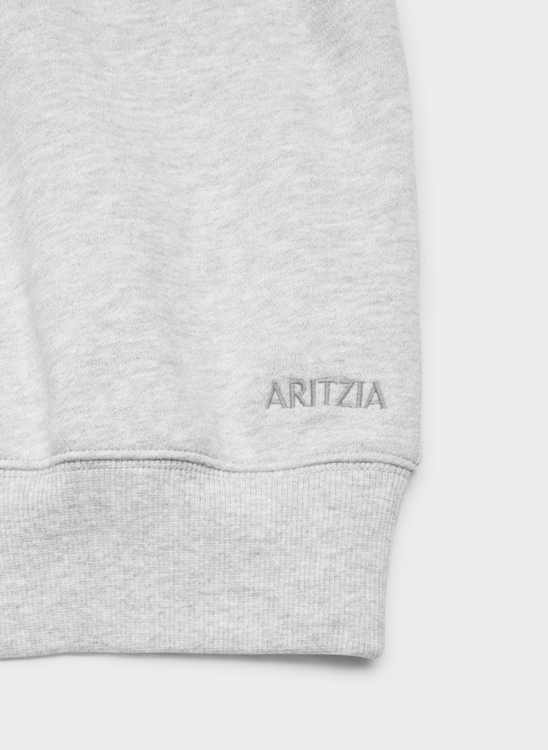 Cozy Sweatfleece BF Off-Shoulder Sweatshirt - HEATHER CHROME