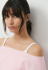 Cozy Sweatfleece BF Off-Shoulder Sweatshirt - MAGNOLIA