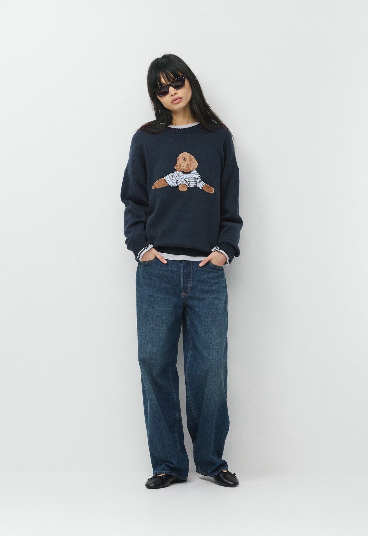 Cotton Charm™ Peggy Icon Sweater - ADMIRAL/BEANIE