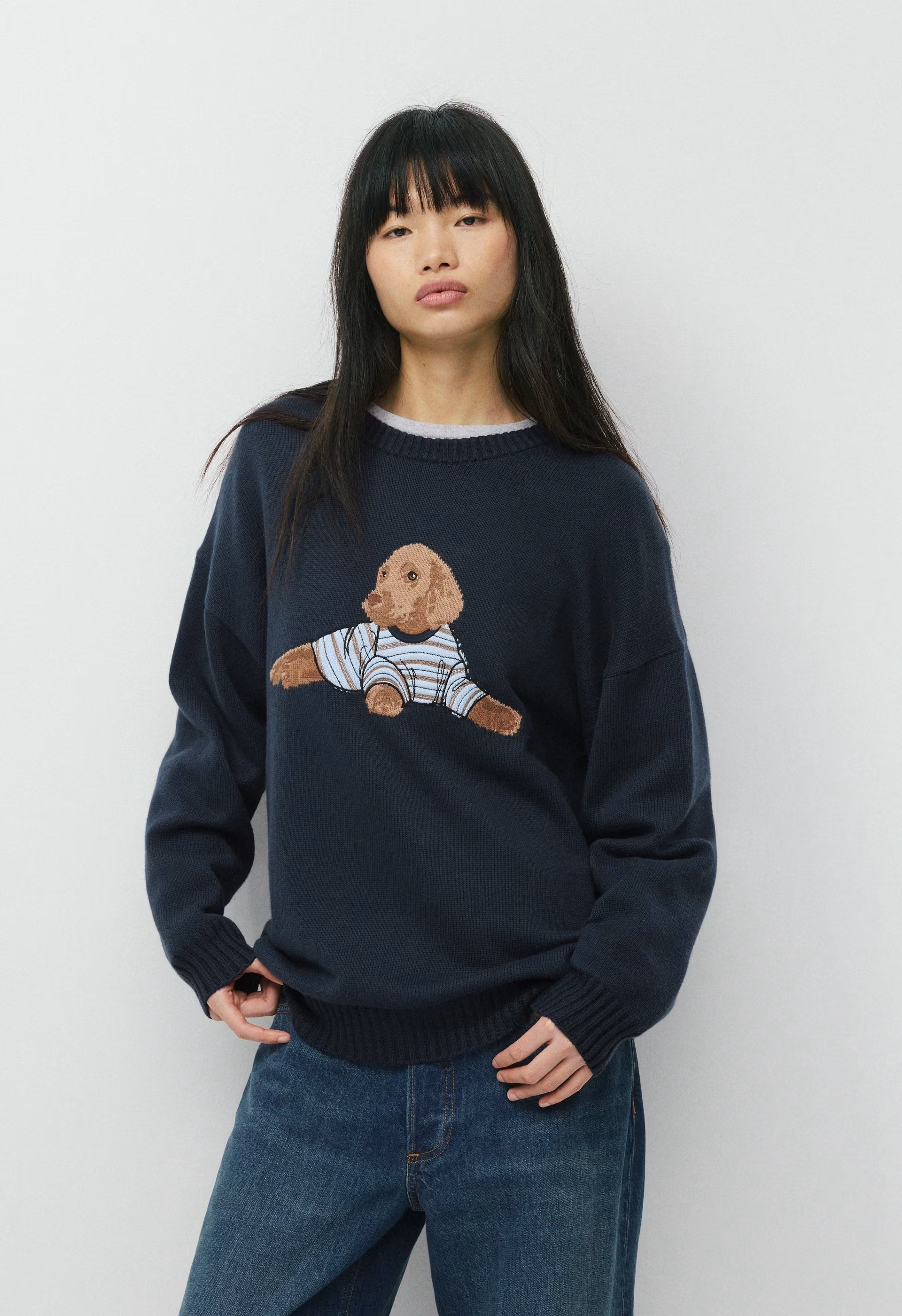 Cotton Charm™ Peggy Icon Sweater - ADMIRAL/BEANIE