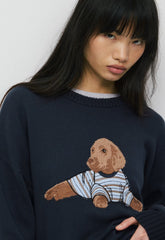 Cotton Charm™ Peggy Icon Sweater - ADMIRAL/BEANIE