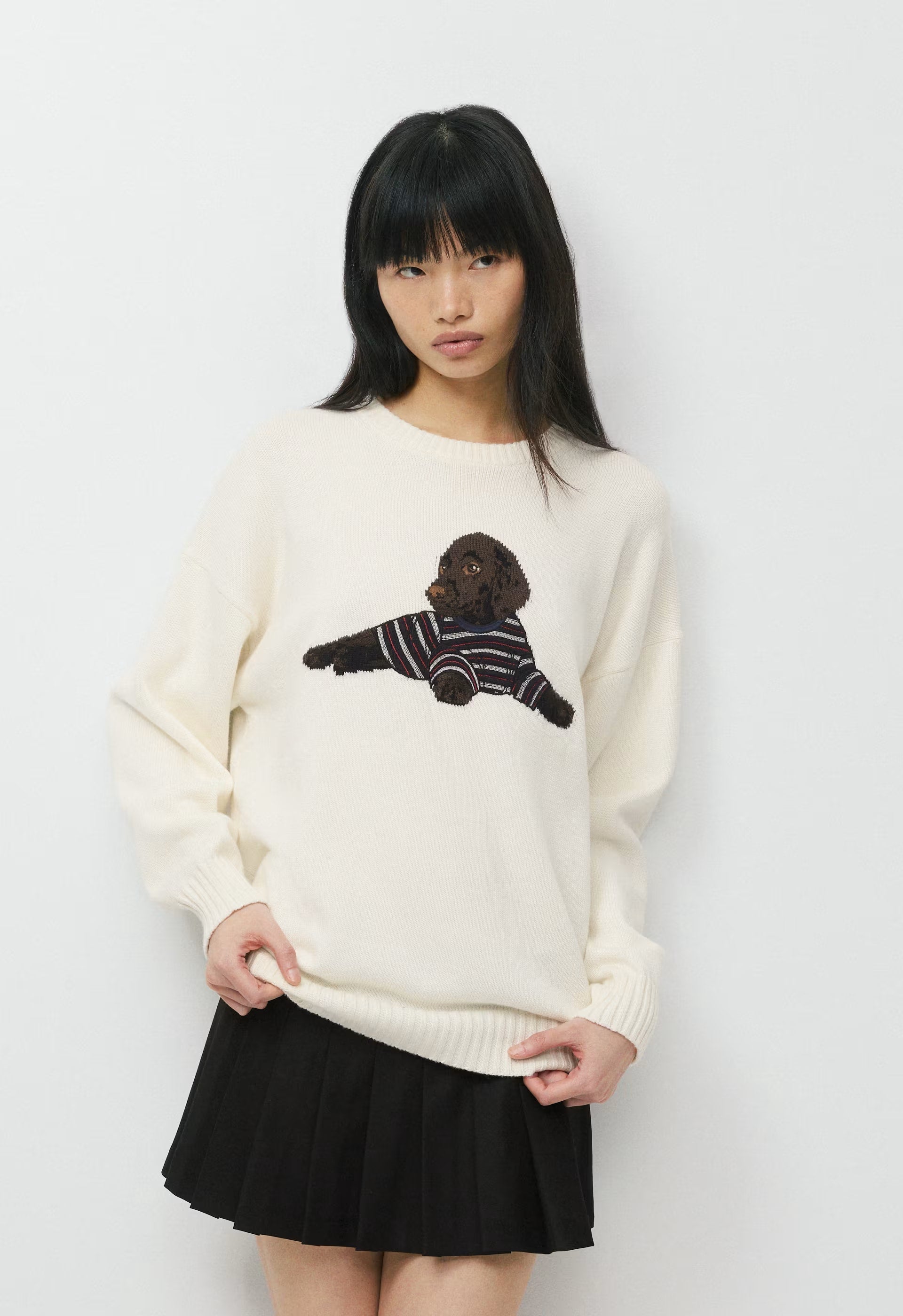 Cotton Charm™ Peggy Icon Sweater - LIGHT BIRCH/BEANIE